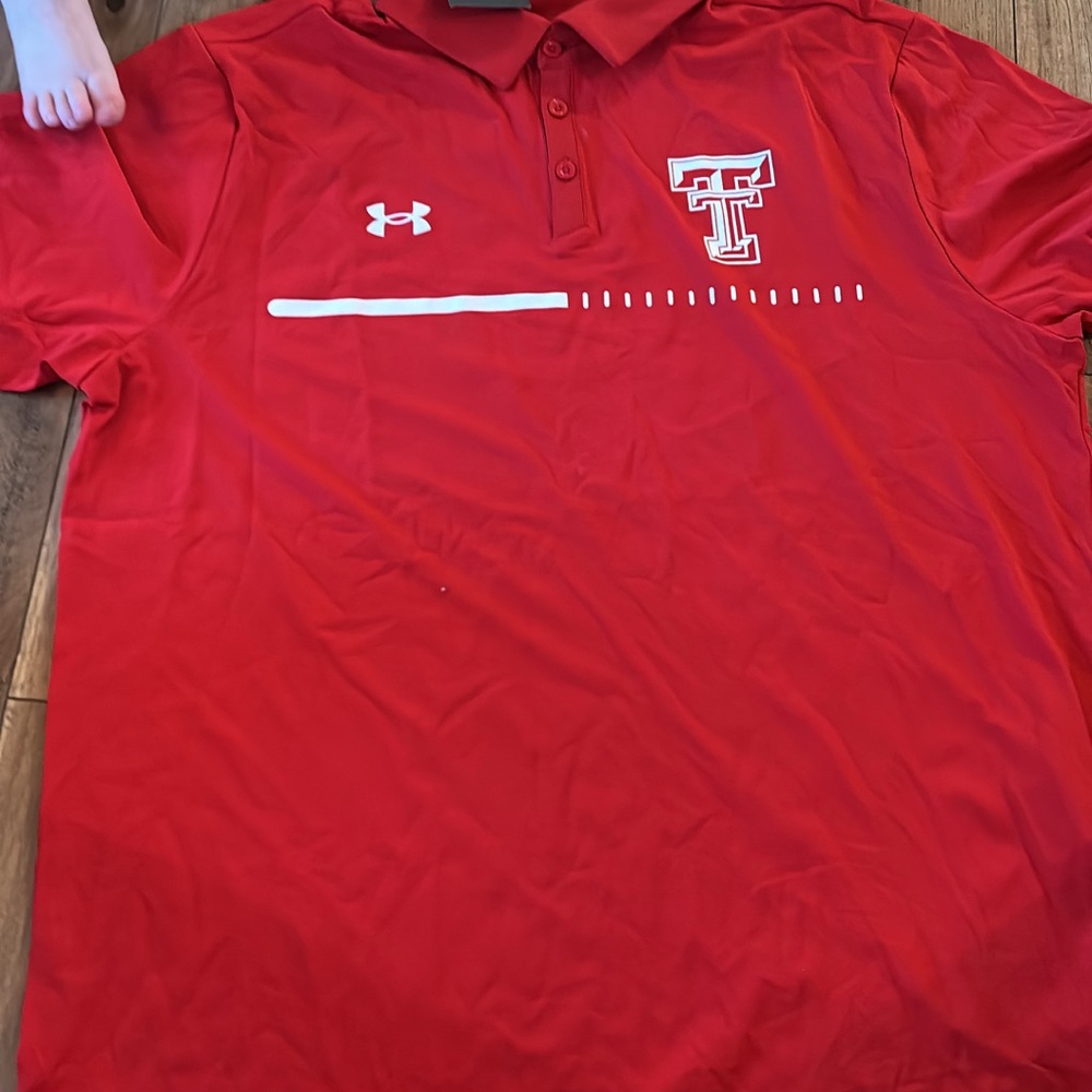 Under Armour Red Performance Polo Shirt